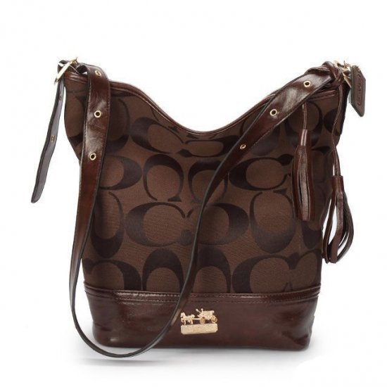 Coach Legacy Duffle In Printed Signature Medium Coffee Crossbody Bags ACG | Women